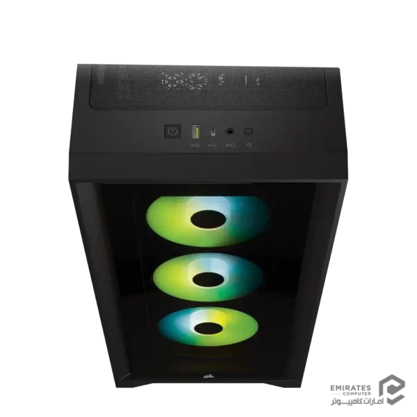 کیس CORSAIR ICUE 4000X RGB - BLACK - تصویر 8