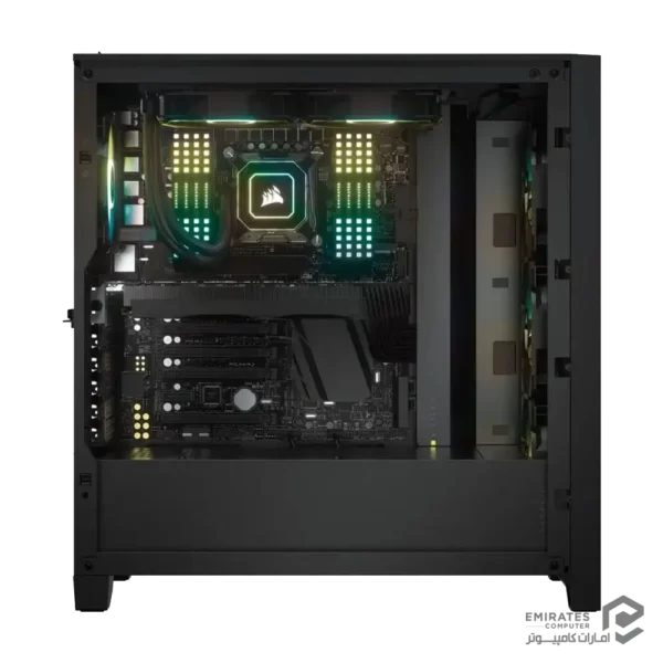 کیس CORSAIR ICUE 4000X RGB - BLACK - تصویر 6
