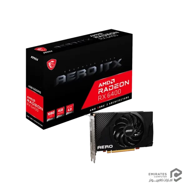 کارت گرافیک Msi Rx 6400 Aero Itx 4G