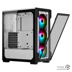 کیس Corsair Icue 220T Rgb Tempered Glass – White