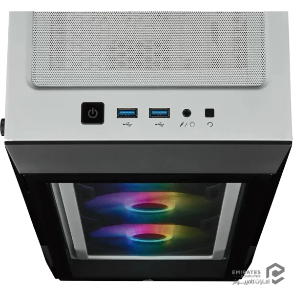 کیس Corsair Icue 220T Rgb Tempered Glass - White