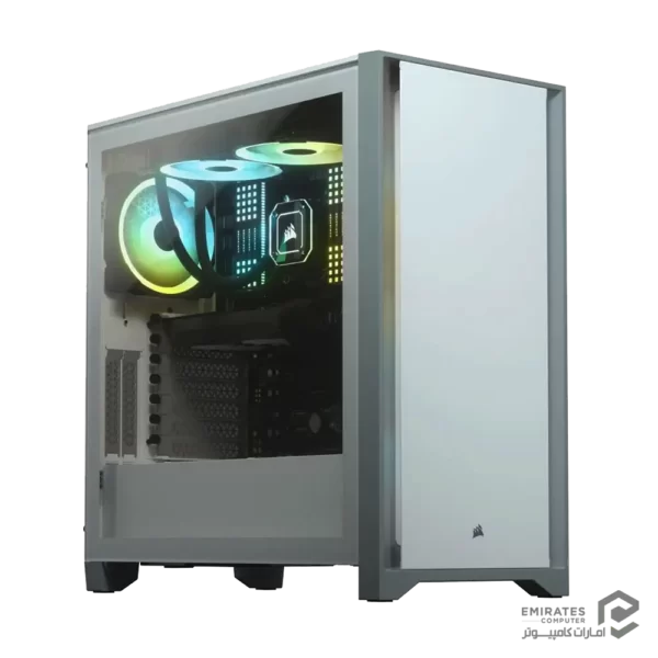 کیس Corsair 4000D Tempered Glass - White