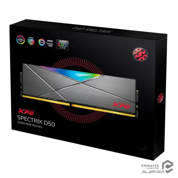 رم Adata Spectrix D50 32Gb Single 3200Mhz Cl16