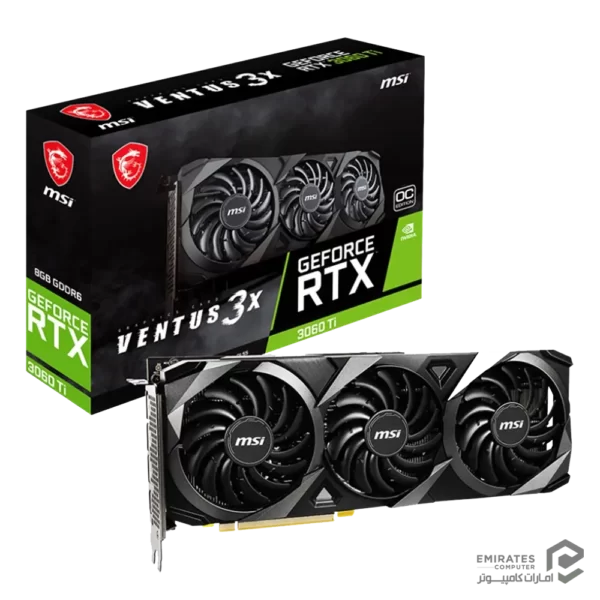 کارت گرافیک Msi Rtx 3060 Ti Ventus 3X 8Gd6X