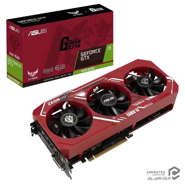 کارت گرافیک Asus Tuf X3 Gaming Gtx 1660 Super Zaku Ii Edition