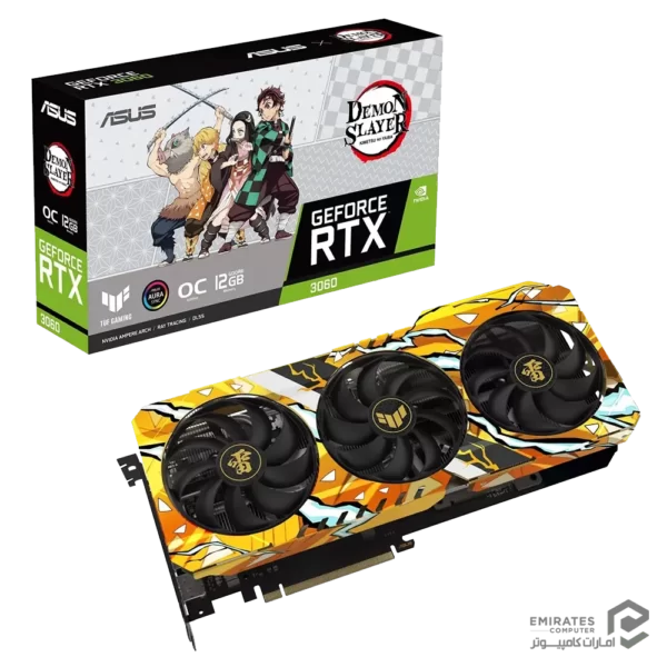 کارت گرافیک Asus Tuf Gaming Rtx 3060 O12G V2 Demonslayer