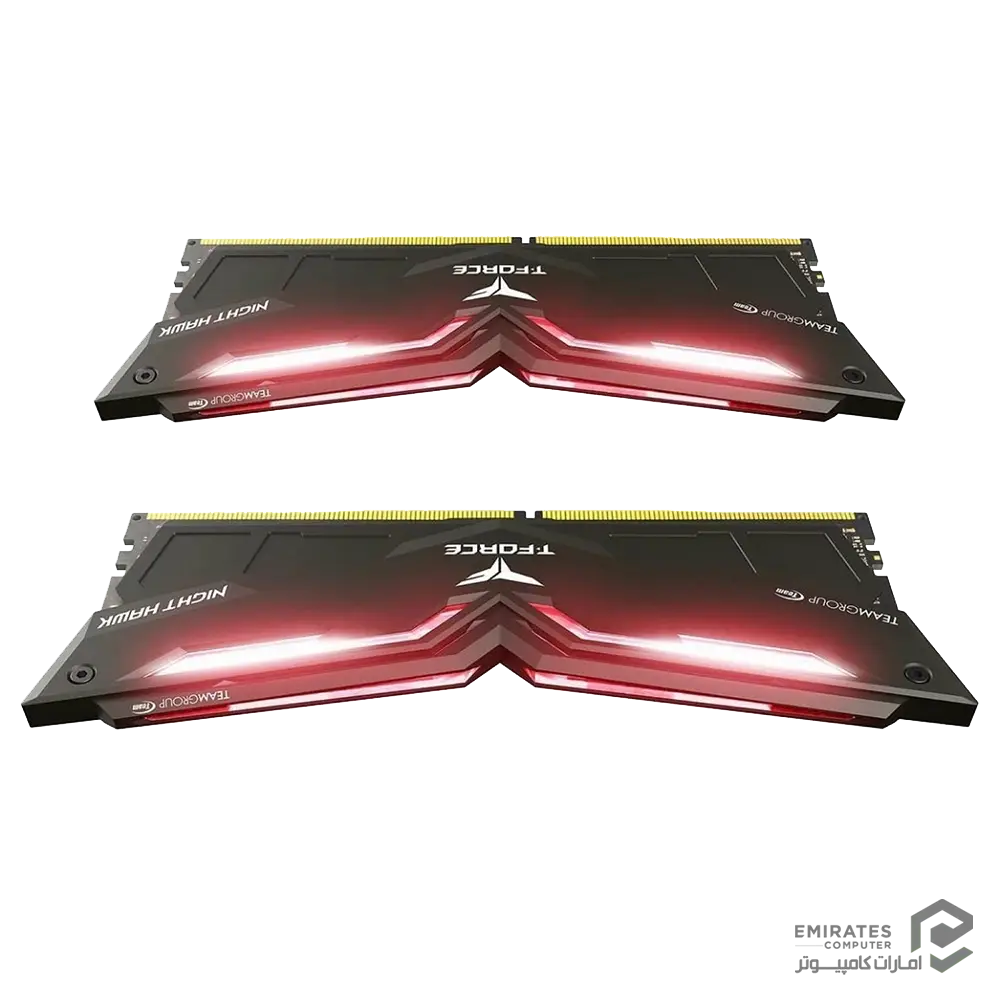 رم Teamgroup T-Force Night Hawk Red Led 16Gb 3000Mhz Cl16 رم Teamgroup T-Force Night Hawk Red Led 16Gb 3000Mhz Cl16