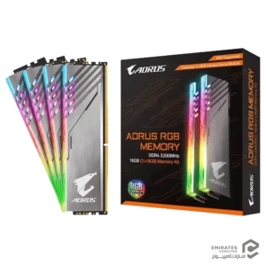 رم Gigabyte Aorus Rgb 16Gb Dual 3200Mhz Cl16 With Demo Kit – Silver