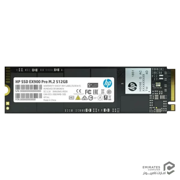 حافظه اس اس دی Hp Ex900 Pro 512Gb