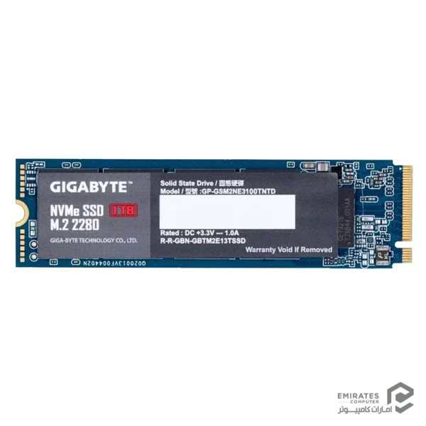 حافظه اس اس دی Gigabyte Nvme 1Tb