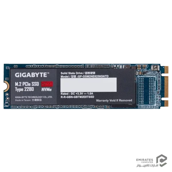 حافظه اس اس دی Gigabyte M.2 Pci-E 256Gb