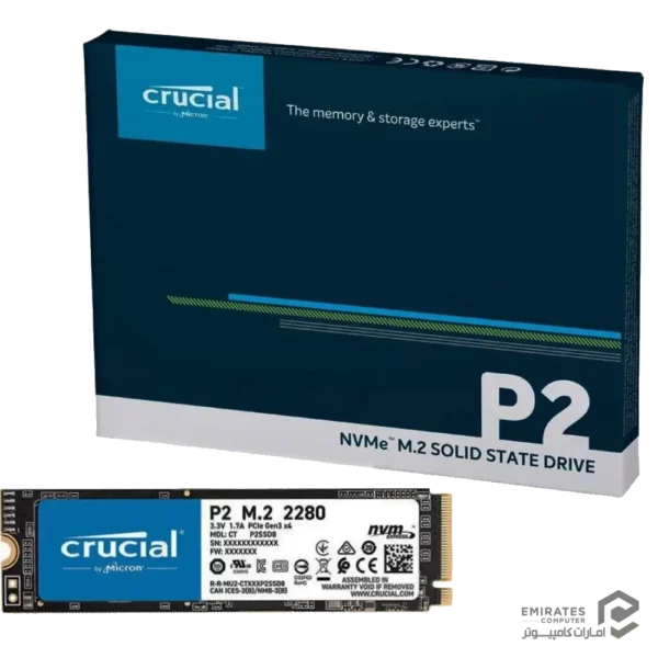 حافظه اس اس دی Crucial P2 500Gb