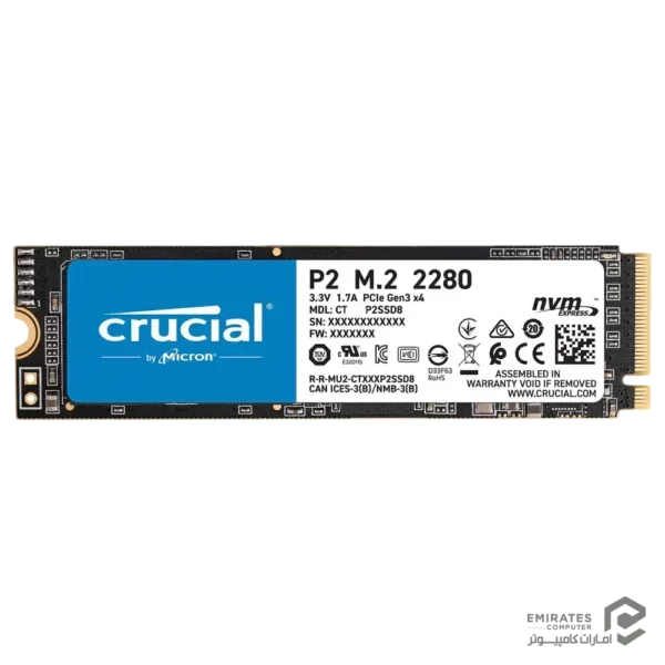حافظه اس اس دی Crucial P2 500Gb
