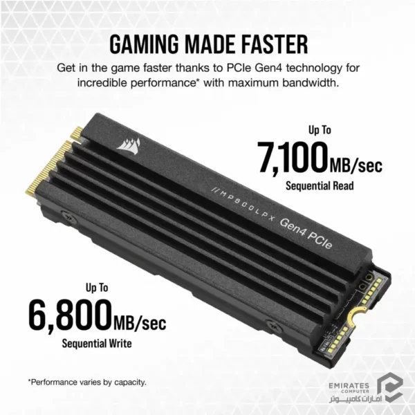 حافظه اس اس دی Corsair Mp600 Pro Lpx 4Tb
