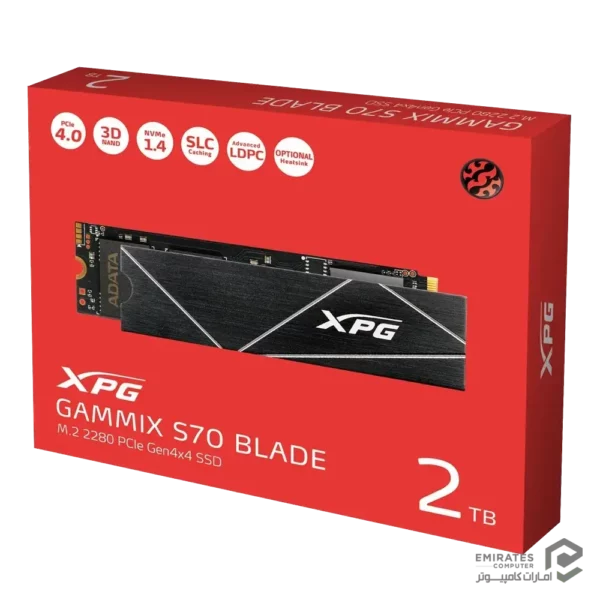 حافظه اس اس دی Adata Xpg Gammix S70 Blade 2Tb