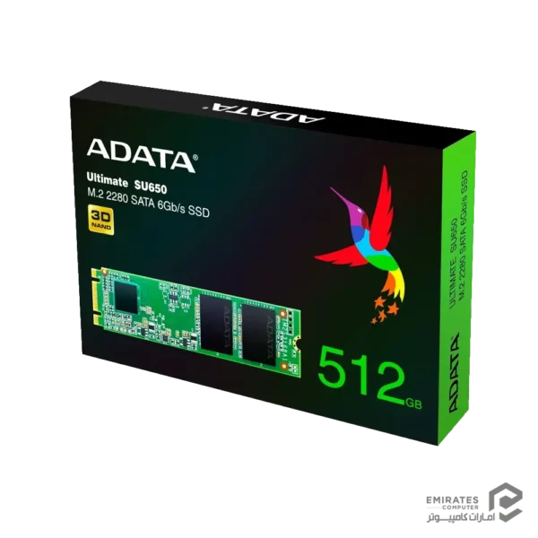 حافظه اس اس دی Adata Ultimate Su650 M.2 512Gb