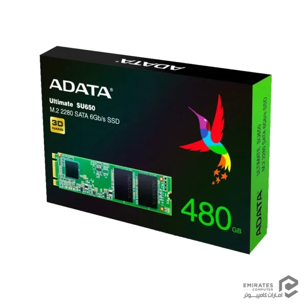 حافظه اس اس دی Adata Ultimate Su650 M.2 480Gb